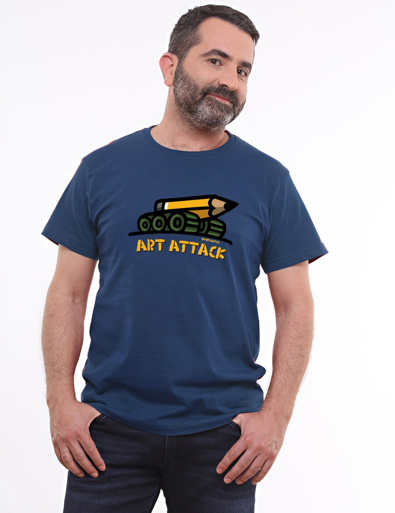Kukuxumusu Mens T-Shirt Art Attack