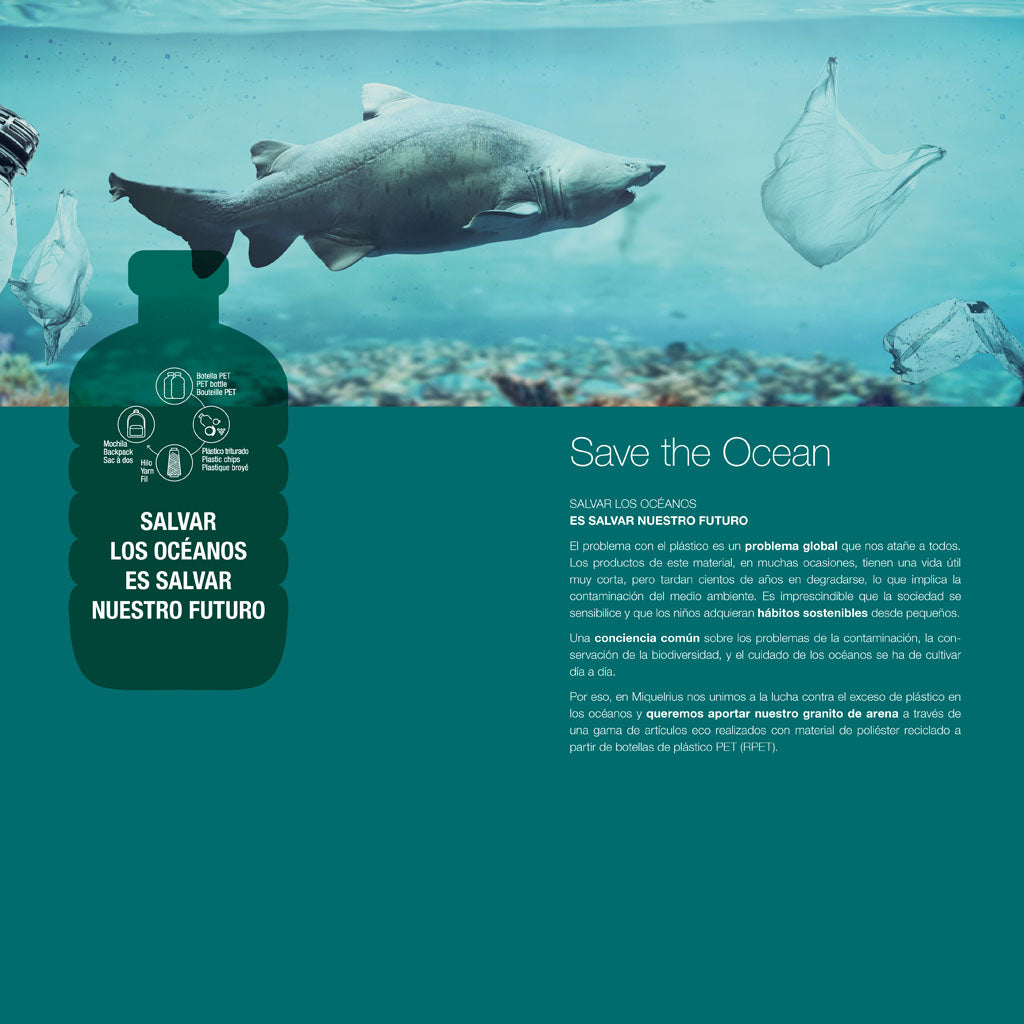 Τσαντάκι Νηπιαγωγείου Save the Ocean - Miquelrius Recycled