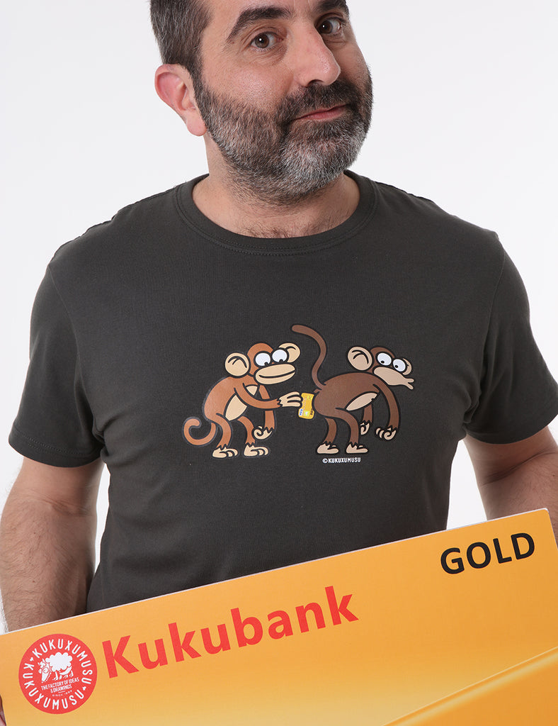 Kukuxumusu Mens T-Shirt Monkey See