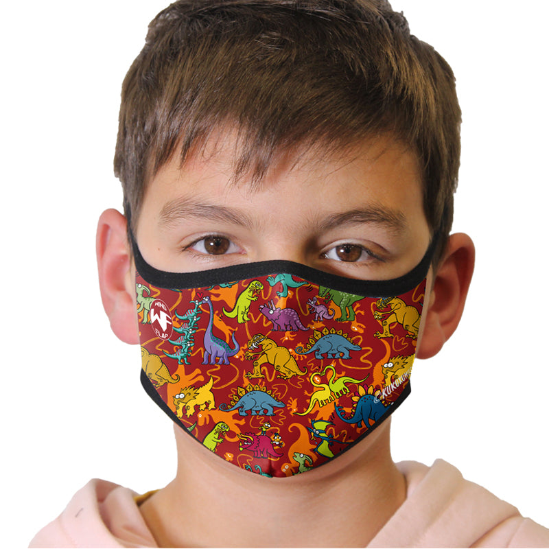 Επαναχρησιμοποιούμενη Παιδική Μάσκα Dinomix 3 έως 9 ετών