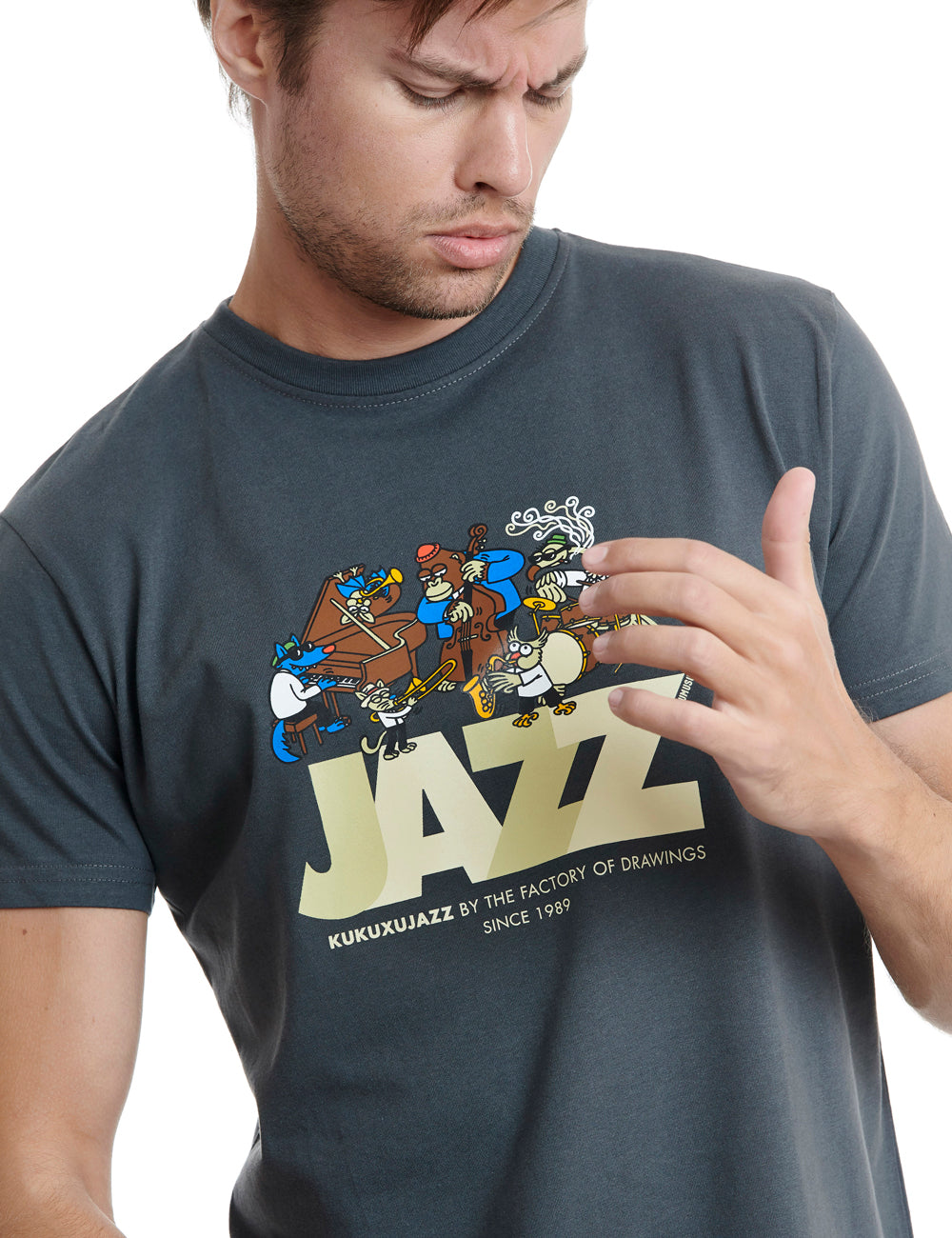 Jazz kukuxumusu tshirt grey