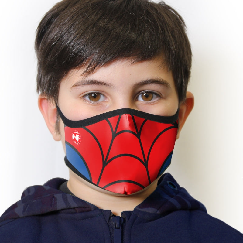 Επαναχρησιμοποιούμενη Παιδική Μάσκα WindFlap Spiderman 3-5 & 6-9 ετών