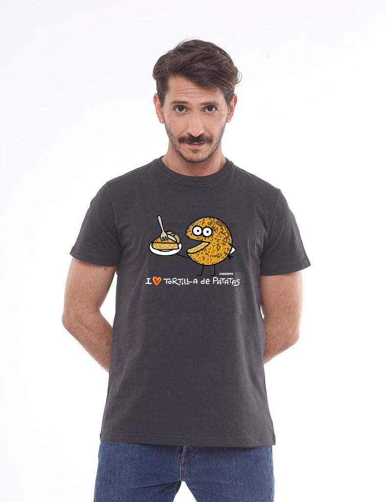 Kukuxumusu Mens T-Shirt I Love Tortilla