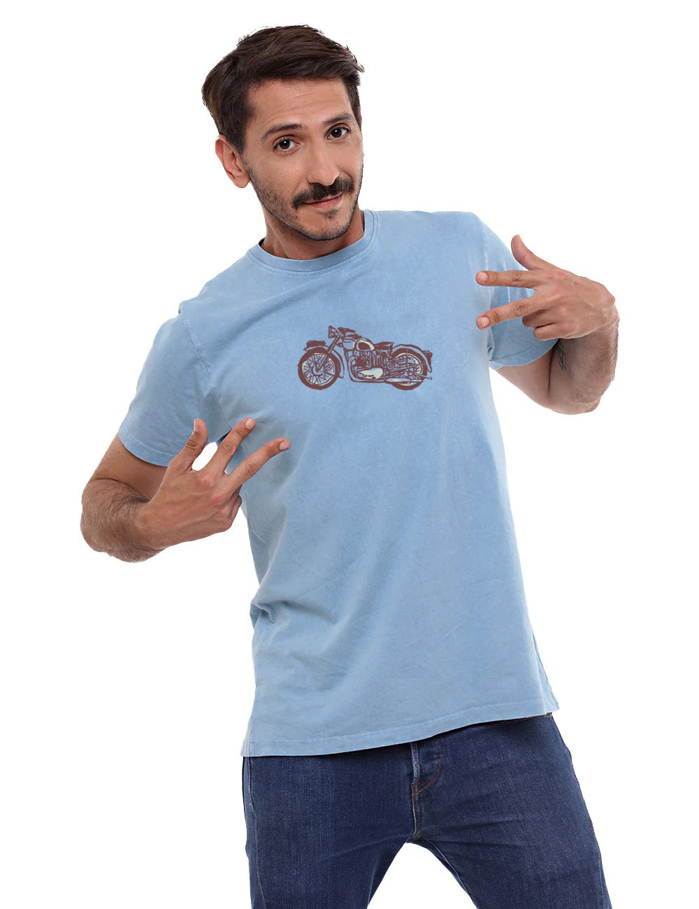 Ba-Hui Vintage Moto Mens T-Shirt