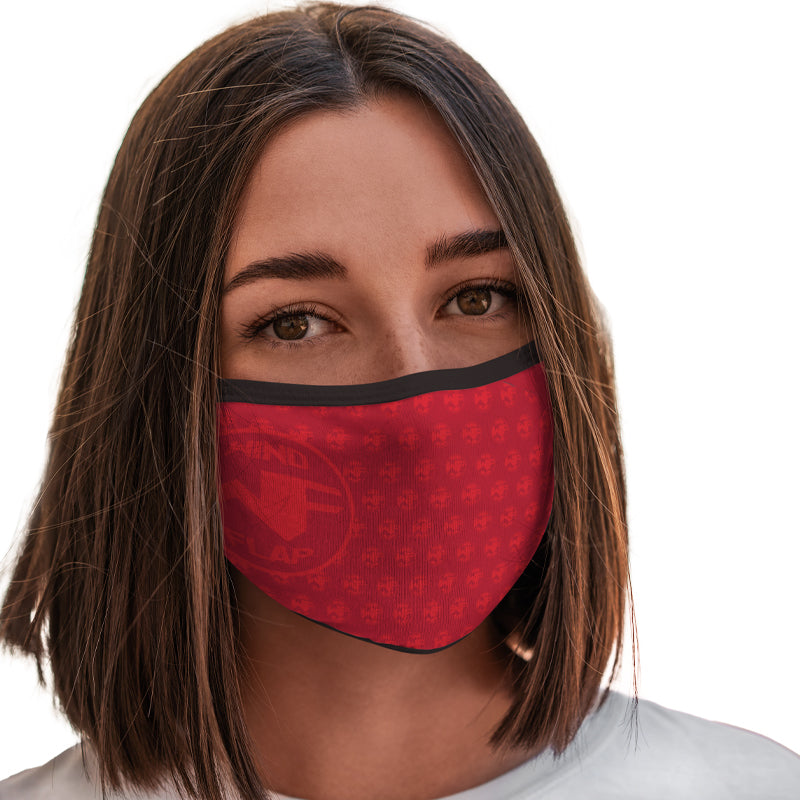 Επαναχρησιμοποιούμενη Μάσκα Red με Δέσιμο Κεφάλι