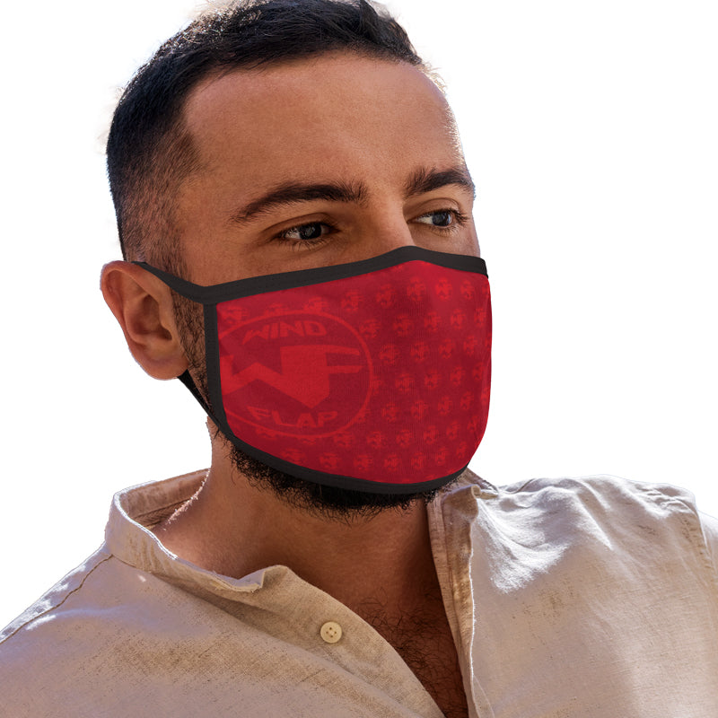 Επαναχρησιμοποιούμενη Μάσκα Red με Δέσιμο Κεφάλι