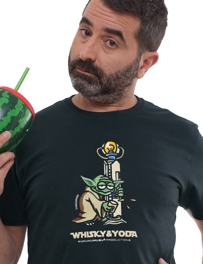 Kukuxumusu Mens T-Shirt Whisky Yoda