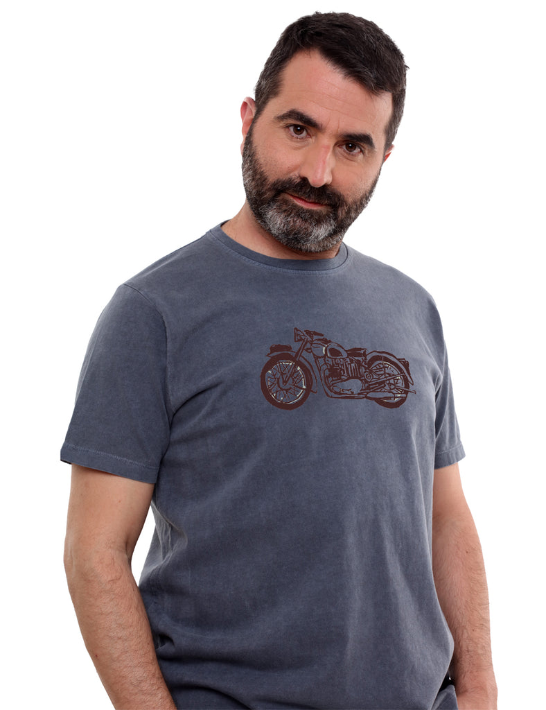 Ba-Hui Vintage Moto Mens T-Shirt